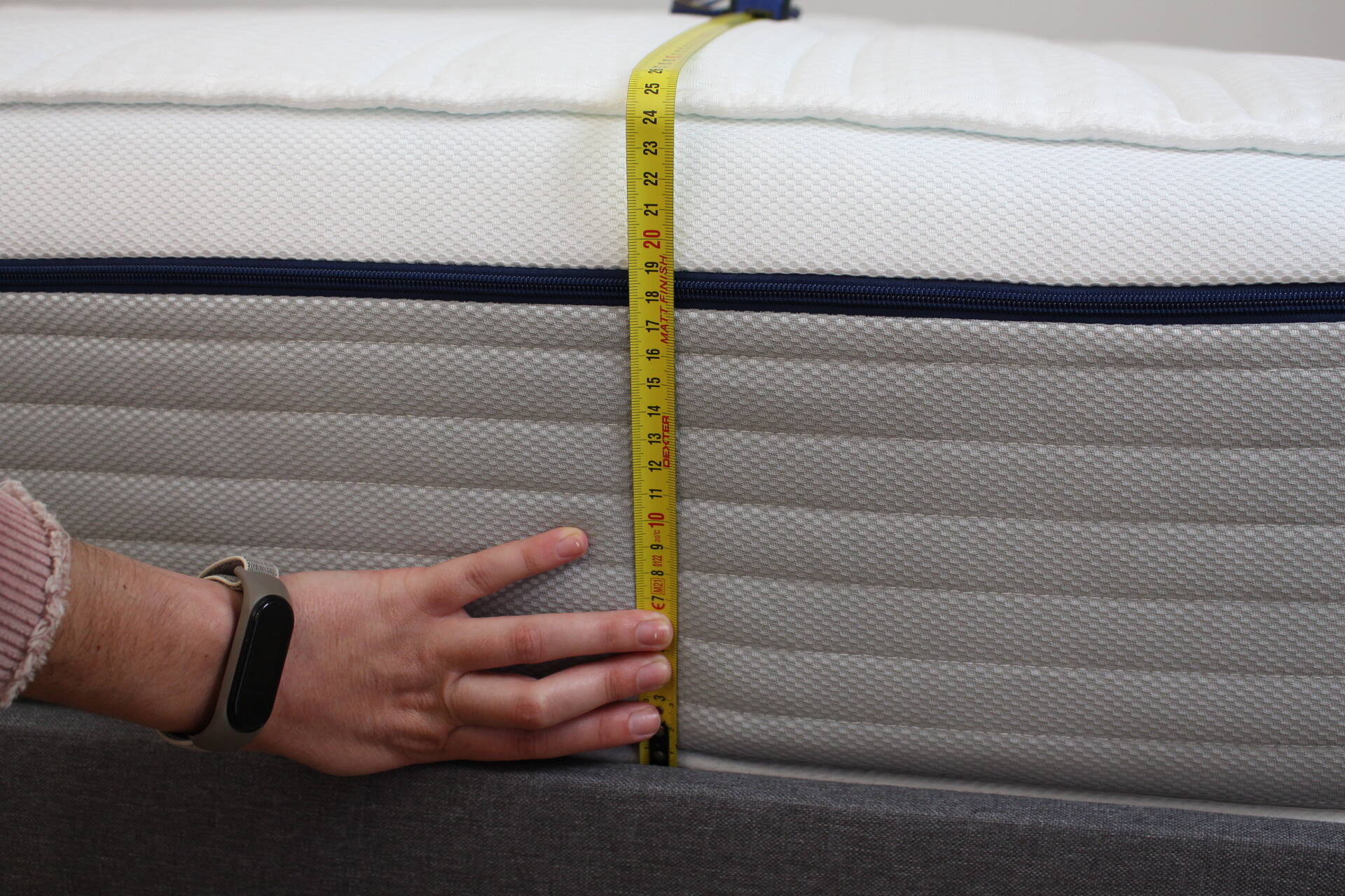 matelas bleu calin epaisseur